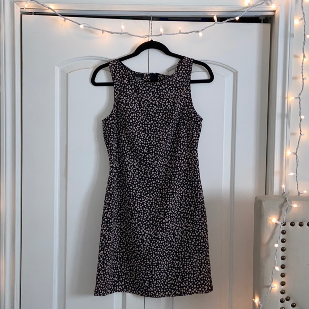 Black with pink flower dress